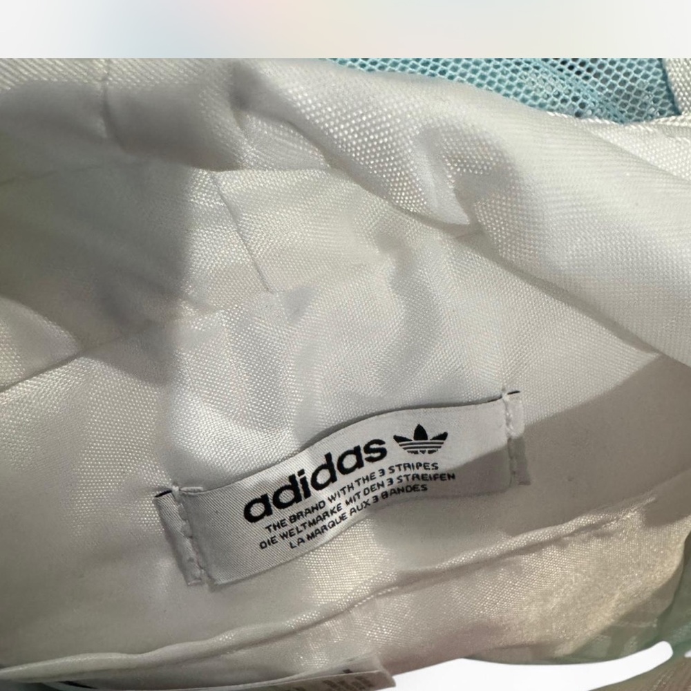 Adidas Blue and Pink Fashion Backpack with Front Flap - Picture 5 of 8